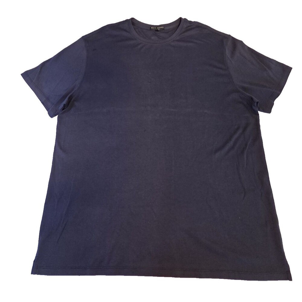 Robert Barakett Navy Blue Pima Cotton Crew Neck T-Shirt Men's 2XL Casual